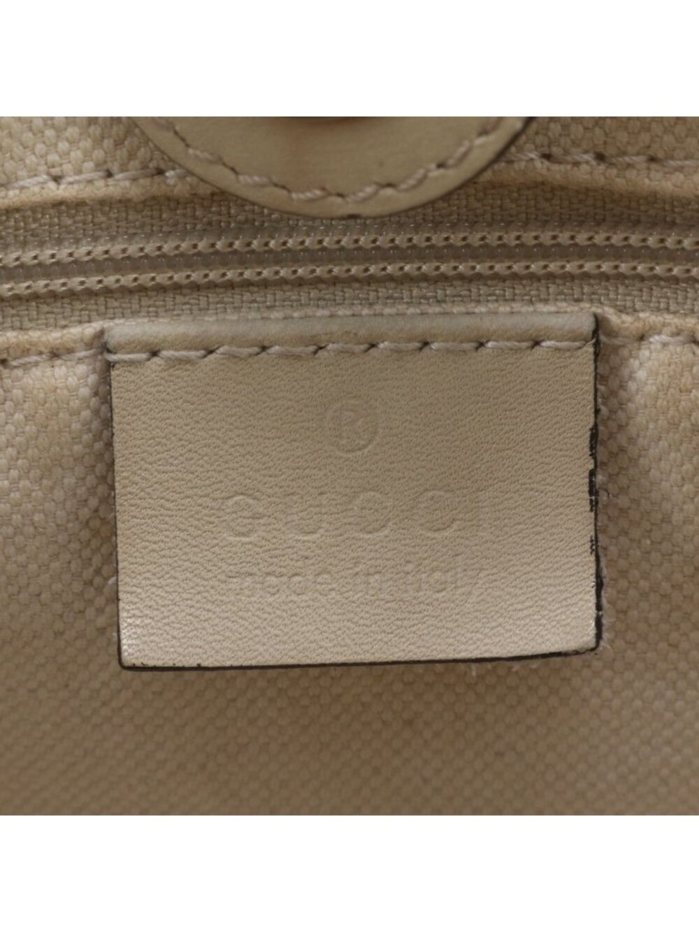 ★SOLD★ Gucci GG Canvas Ski Leather Tote Shoulder Hand Beige - Picture 9 of 10